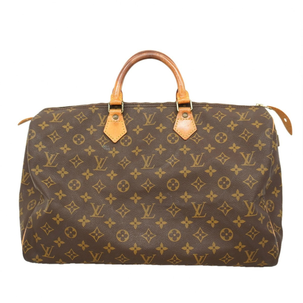 LOUIS VUITTON Brown Monogram Speedy 40 Bag